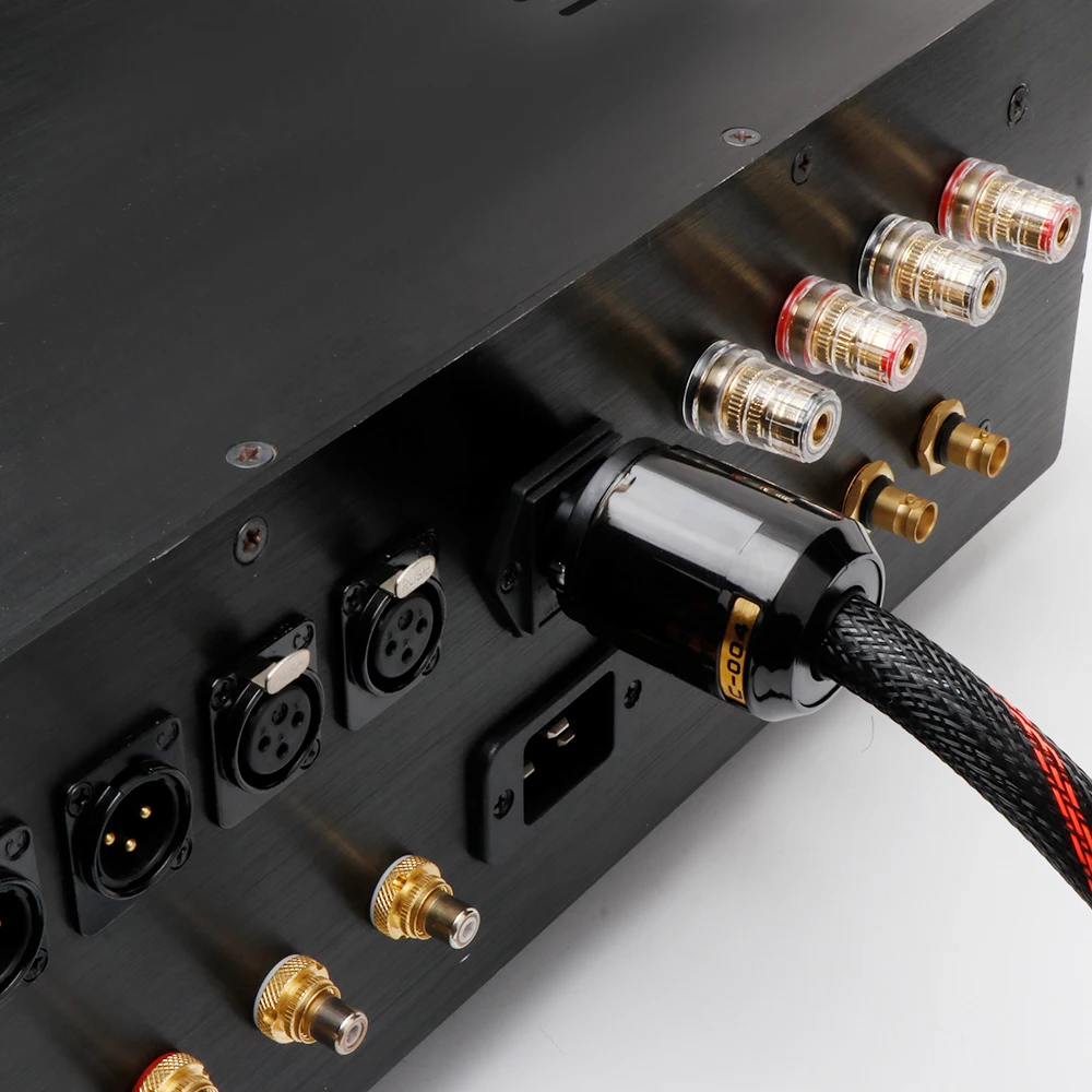 Высококачественный посеребренный шнур питания D504 P004 audiol европейского стандарта, разъем питания стандарта США с гнездовым разъемом IEC