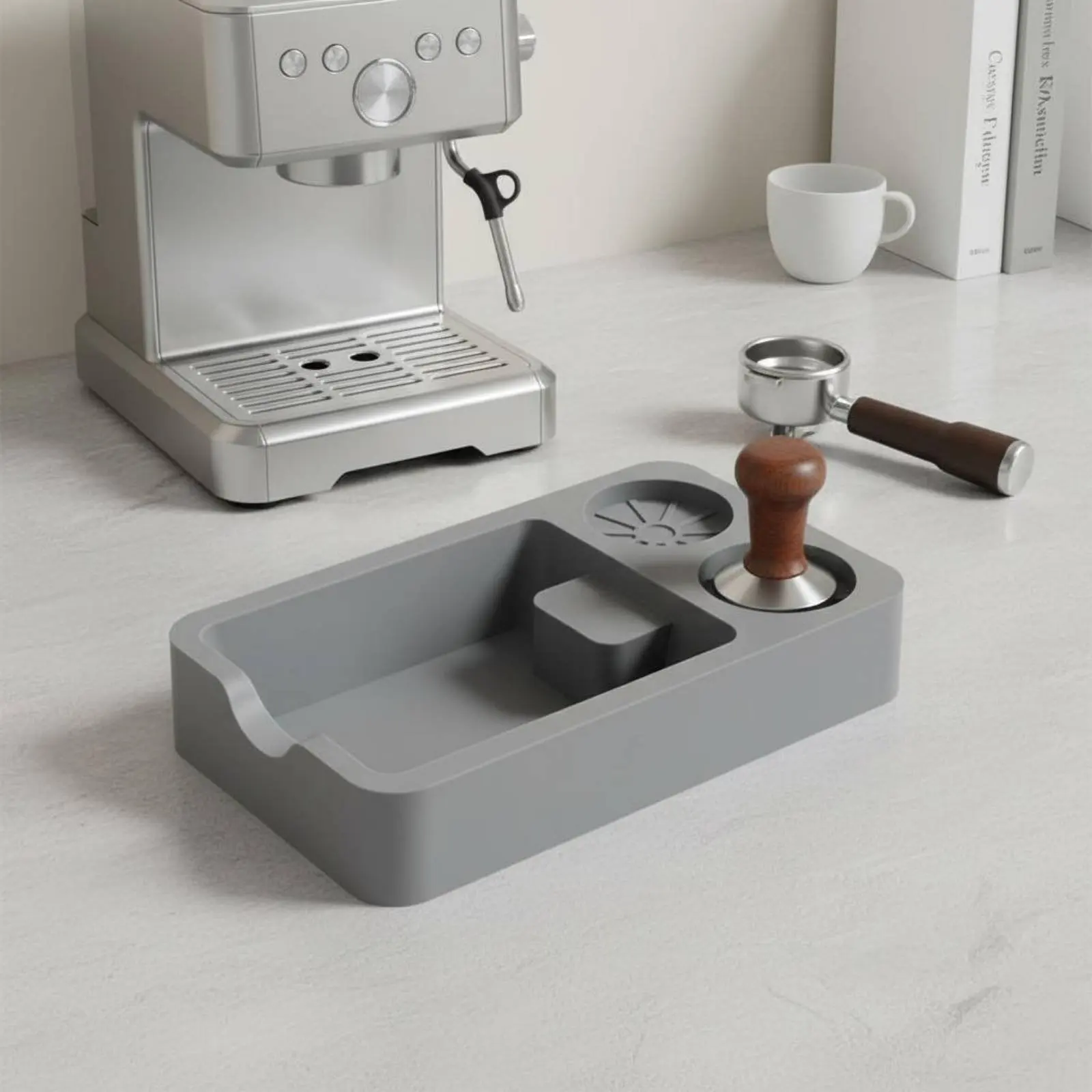 Silicone Tamping Mat Non-Slip Coffee Tamper Mat Coffee Tamping Pad Long-Lasting Thick for Cafe