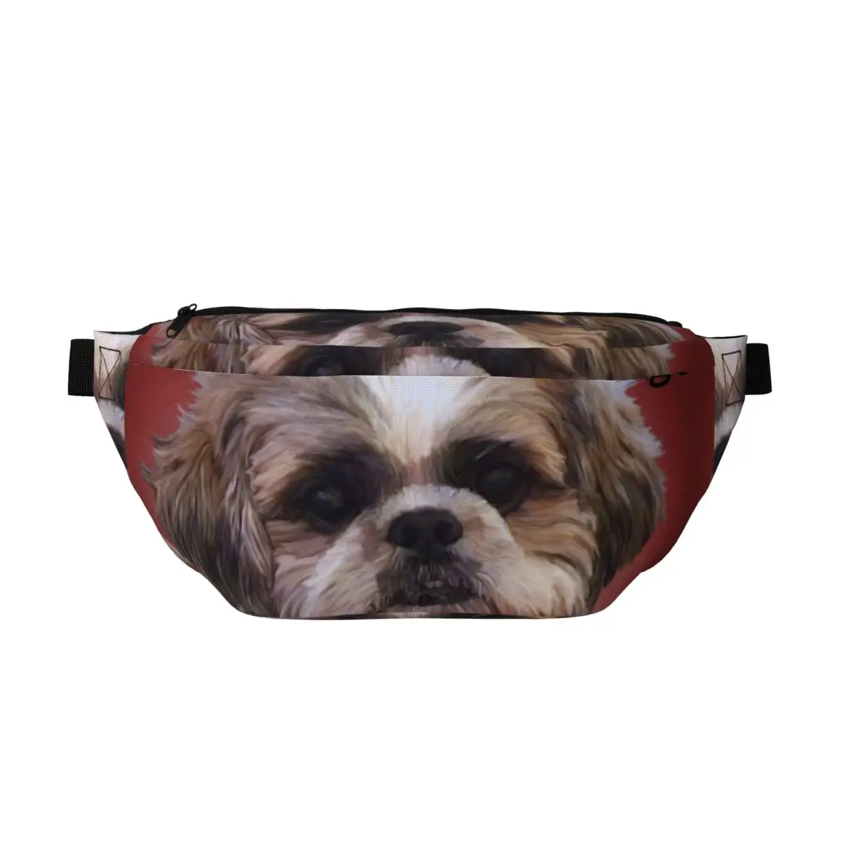 

Сумка-бананка через плечо с изображением собаки породы ши-тцу, унисекс, регулируемая поясная сумка для путешествий, бега, хранения денег и телефона, нагрудная сумка