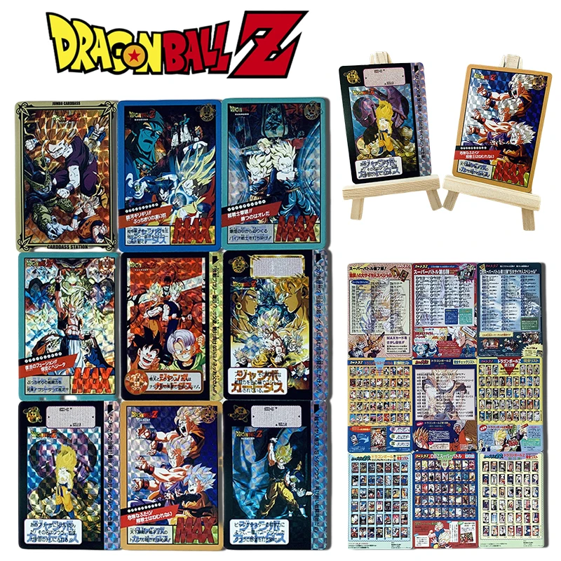 

New Anime Dragon Ball Son Goku Torankusu Cell DIY homemade grid flash card boy Toy collection Birthday Christmas gift