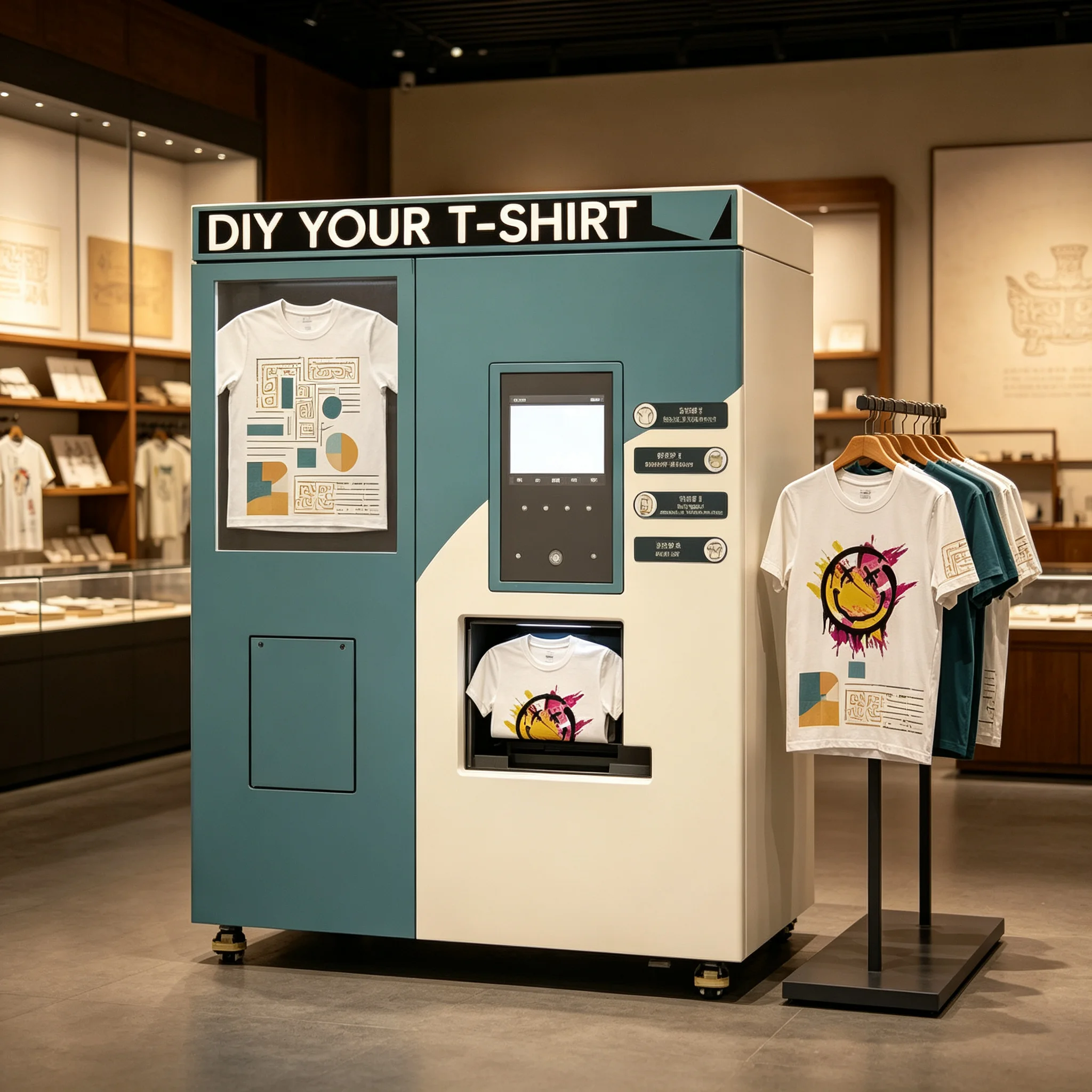 UV DTF Printer Vending Machine Phone Case T-Shirt Custom DIY Auto Transfer Printing Device for Etsy Seller