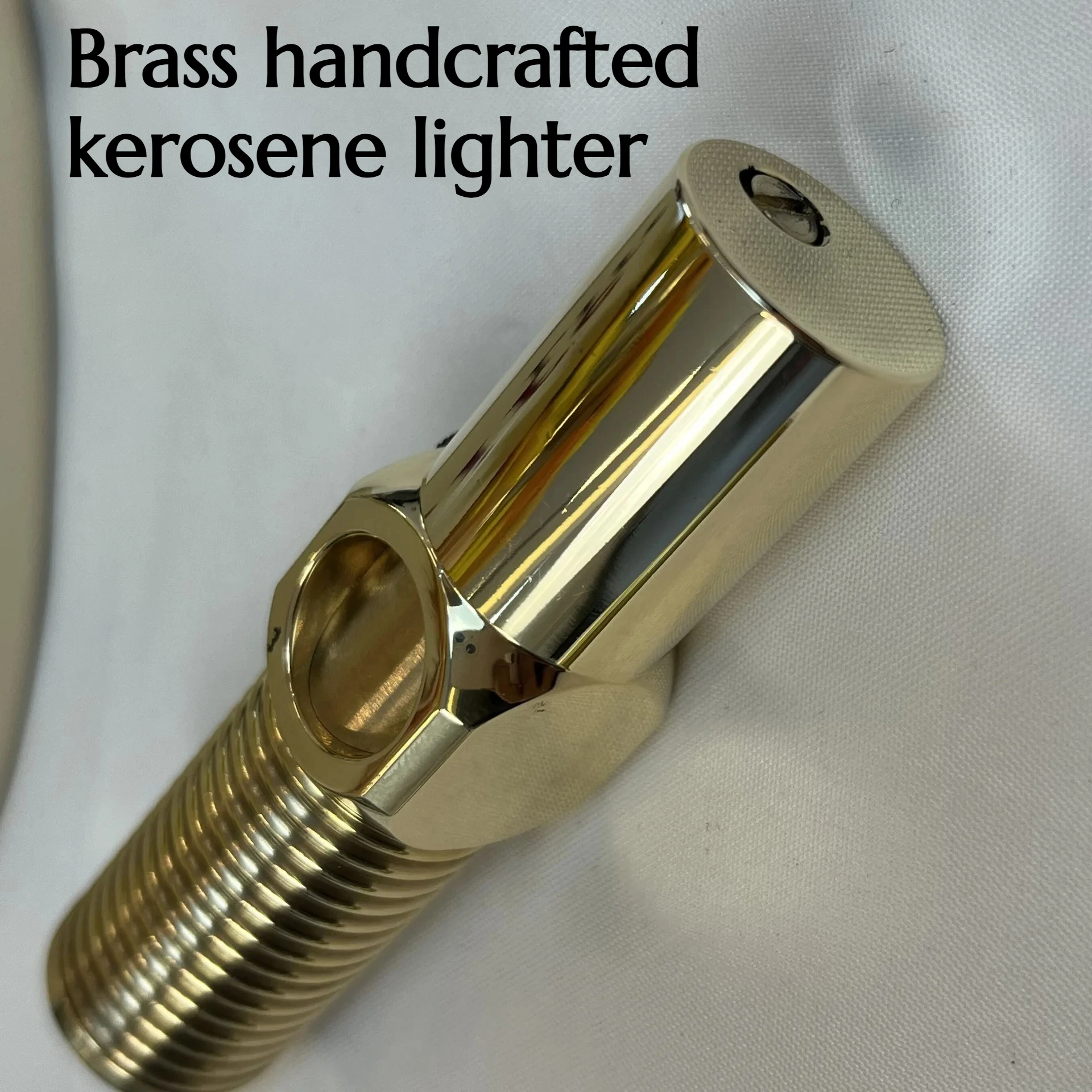 

Bronze Vintage Lighter Made Hand-forged Pure Copper Grinding Wheel Open Flame Lighter Men's High-end Gift Cigarette Accessories