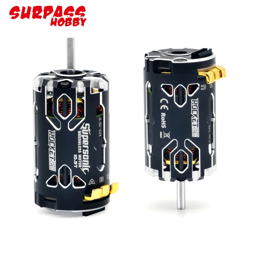 Surpass Hobby ROCKET-RC Supersonic 380 KV2500/KV3300/KV4000/KV5000 2-3S Sensored Brushless Motor For 1/12 1/14 Scale RC Car