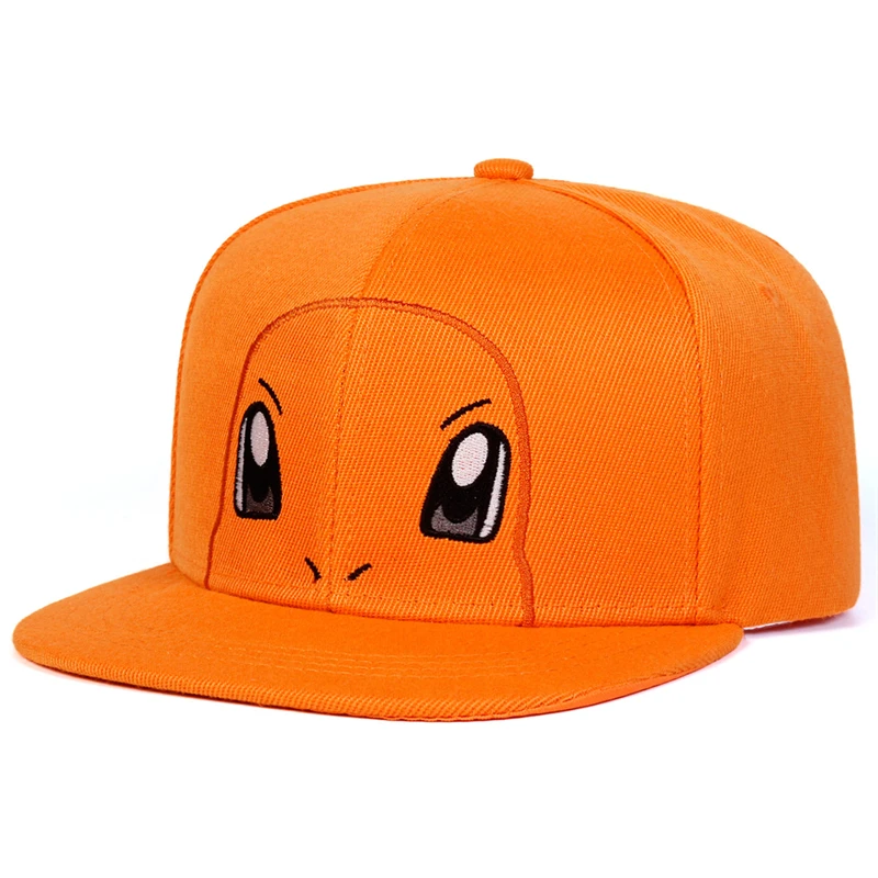 Nieuwe Pokemon Squirtle Pikachu Bulbasaur Charmander ‌   Borduren Baseball Cap Leuke Anime Snorlax Mew Anime Verstelbare Zonnehoed Geschenken