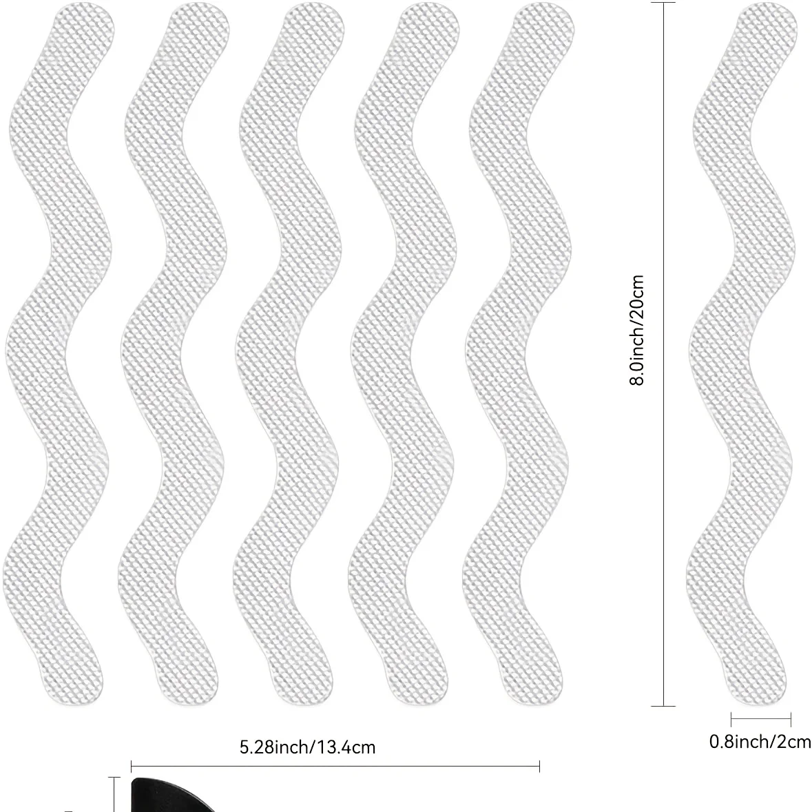 Anti Slip Shower Stickers, Safety Bathtub Non Slip Strips, Adhesive Decals Anti Skid Tape for Tub, Shower