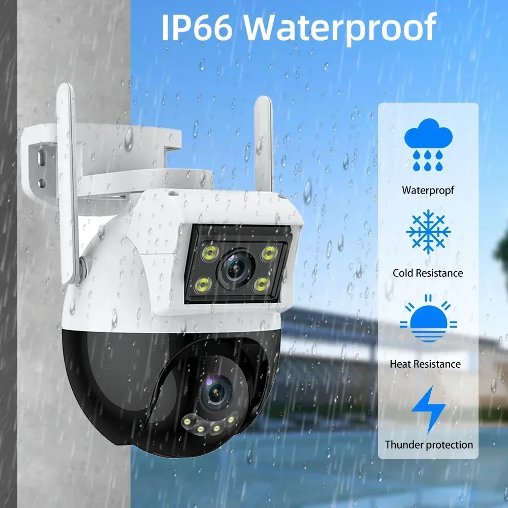 ICsee 4K 8MP UHD Video WIFI Surveillance Camera Two Way Audio Full Color AI Tracking Outdoor Smart Home CCTV Security Camera PTZ