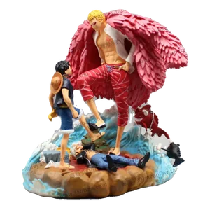Tek Parça-Anime şekilli kalıp Bebek Dekorasyon, Heykel, Gk, Oyuncak, Hediye, Doğum Günü, Donquixote Doflamingo Vs Luffy: 21 cm En çok satılan 12, donquixote doflamingo figürü-no. 8