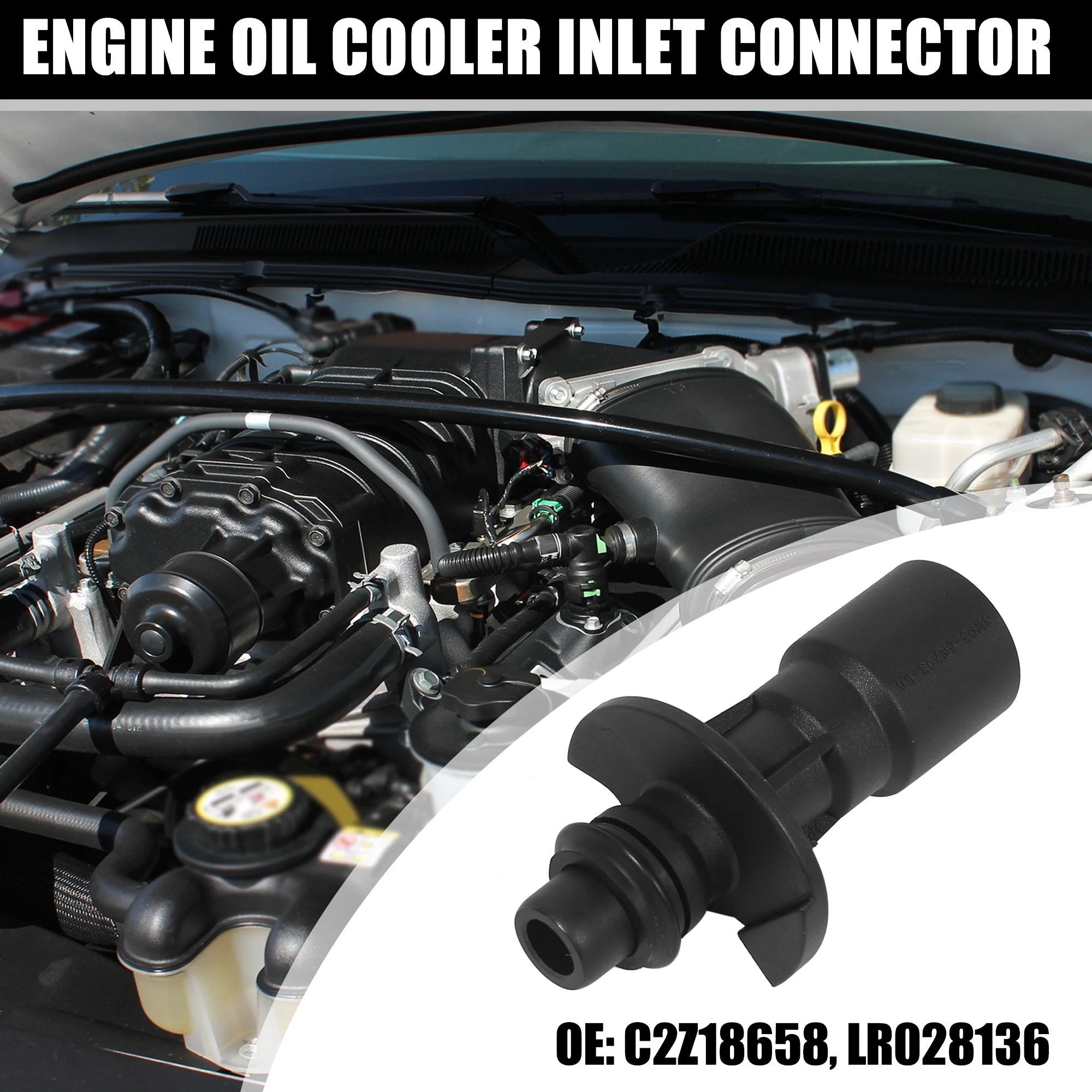 

UXCELL Engine Oil Cooler Inlet Connector C2Z18658 LR028136 for Land Rover LR4 2010-2016 for Land Rover for Range Rover 2010