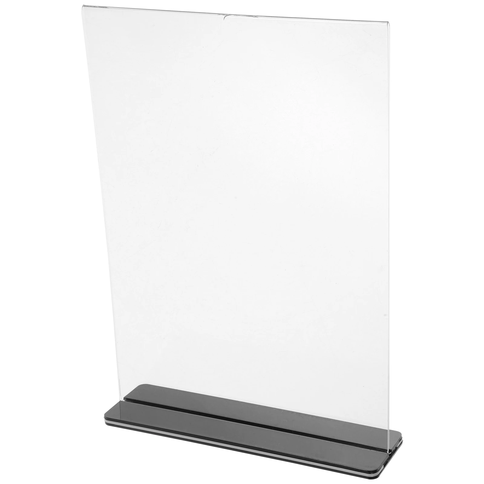 

T-shaped Display Sign Clear Tabletop Holder Booth Store Small Office