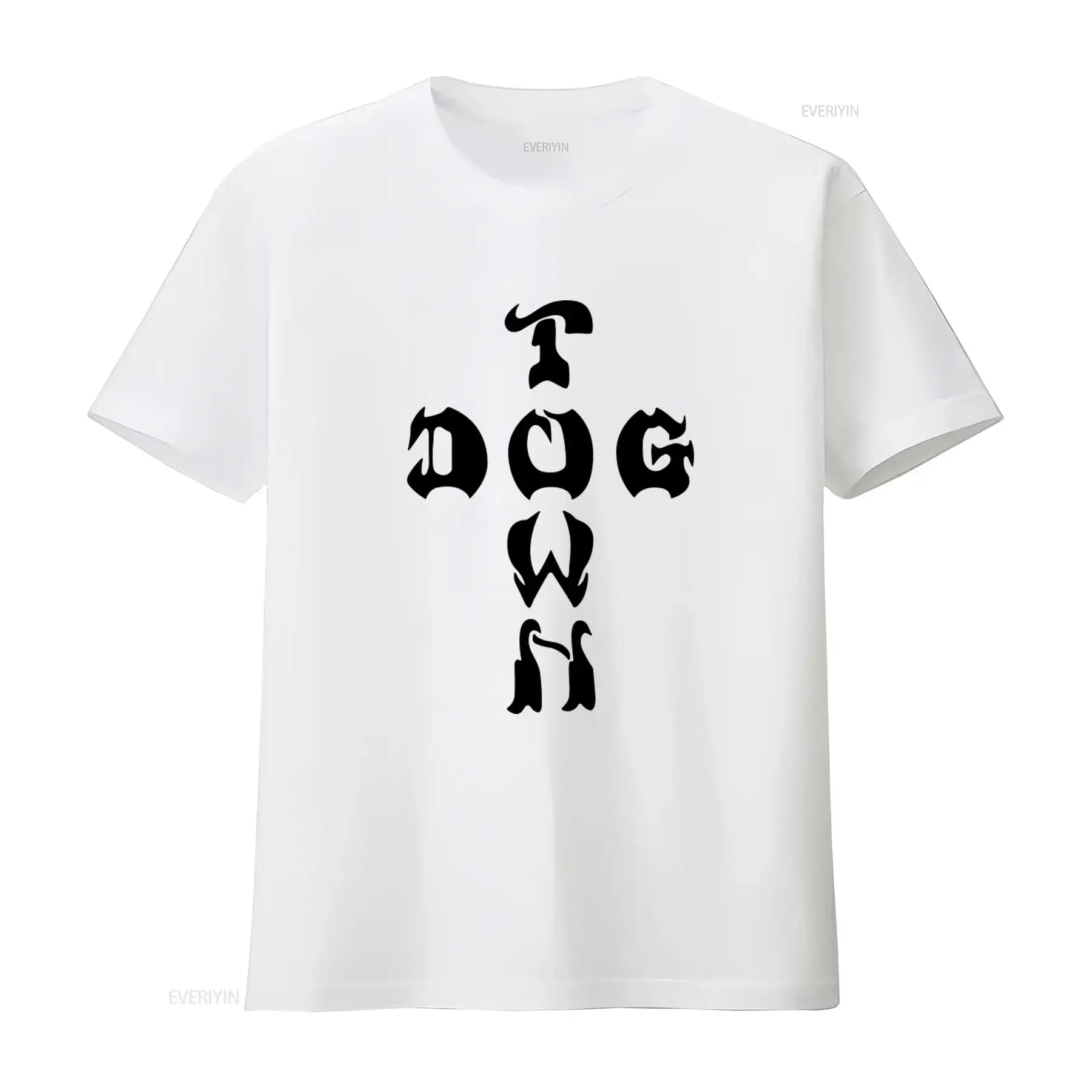 Camiseta Dog Town Skateboard T Shirt Delicious Deck Algodão Pesado Conforto Vintage Lavado Streetwear Masculino Macio Unissex Versátil Estiloso