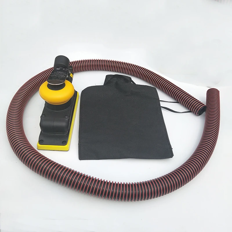 

70x198mm Square Dry Grinder Air Track Sander Used For Car Orange Peel Sanding Sandpaper Vacuum Suction Ppneumatic Sander
