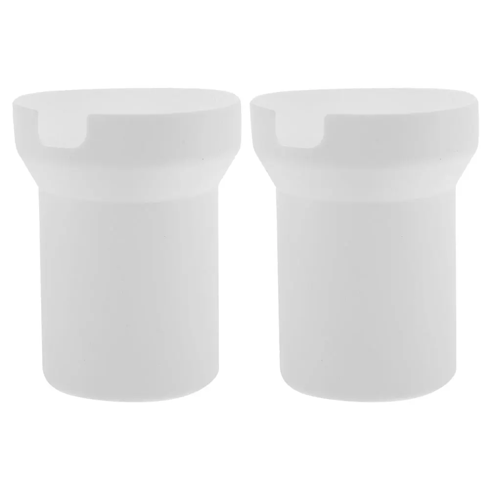 

2pcs White 40OZ Silicone Cup Cover Heat Insulated Non Skid Glass Bottle Sleeve Tumbler Boot Wear Resistant Antislip