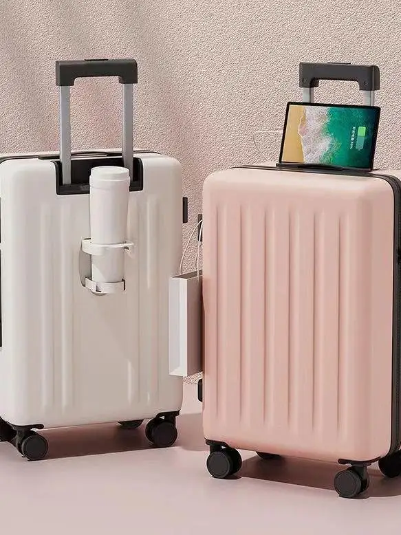 2026-new-travel-suitcase-password-lock-carry-on-luggage-20-inches-zipper-design-silent-wheels-women's-fashion-men's-casual
