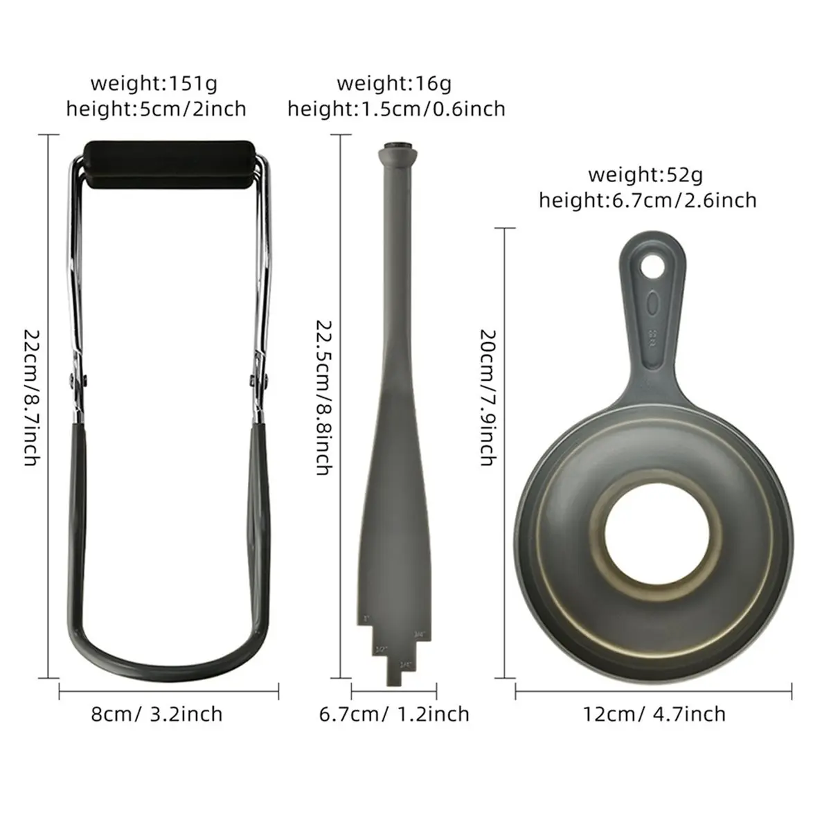 Anti-Scald Canning Jar Lifter Tongs, Non-Slip Heat Resistant Can Clamp Kitchen Tool A