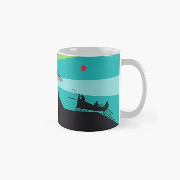 Moby Dick Classic  Mug Simple Printed Drinkware Cup Gifts Image Photo Design Coffee Picture Handle Round Tea