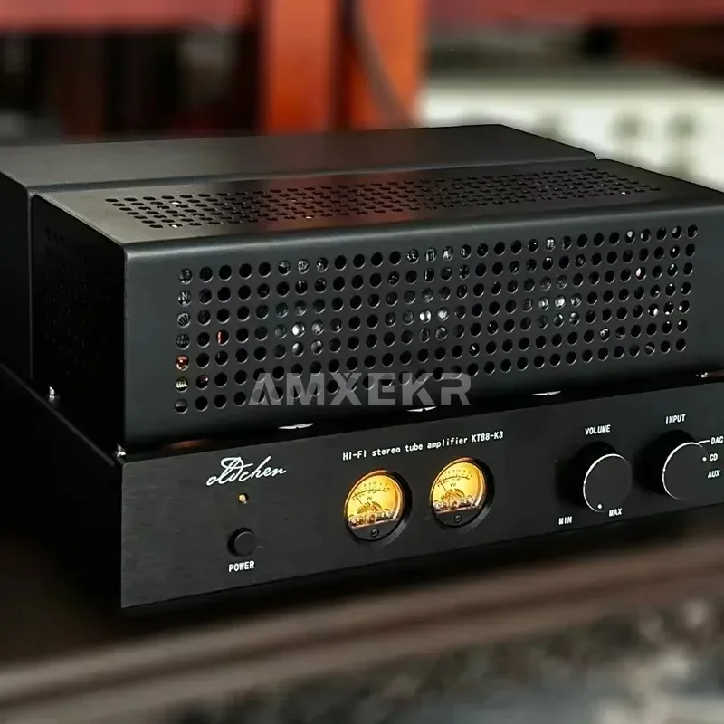 AMXEKR LaoChen K3 KT88 Push-Pull Tube Amplifier HIFI EXQUIS AIQIN 45Wx2 Class A Handmade Scaffolding Amp OCK3 OldChen