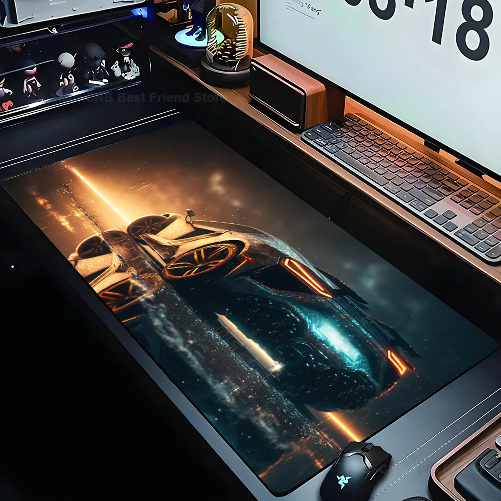 

Sports Car Digital Art Mousepad Mouse Mat Desk Mat With Pad gaming accessories Prime Gaming XXL Keyboard Pad