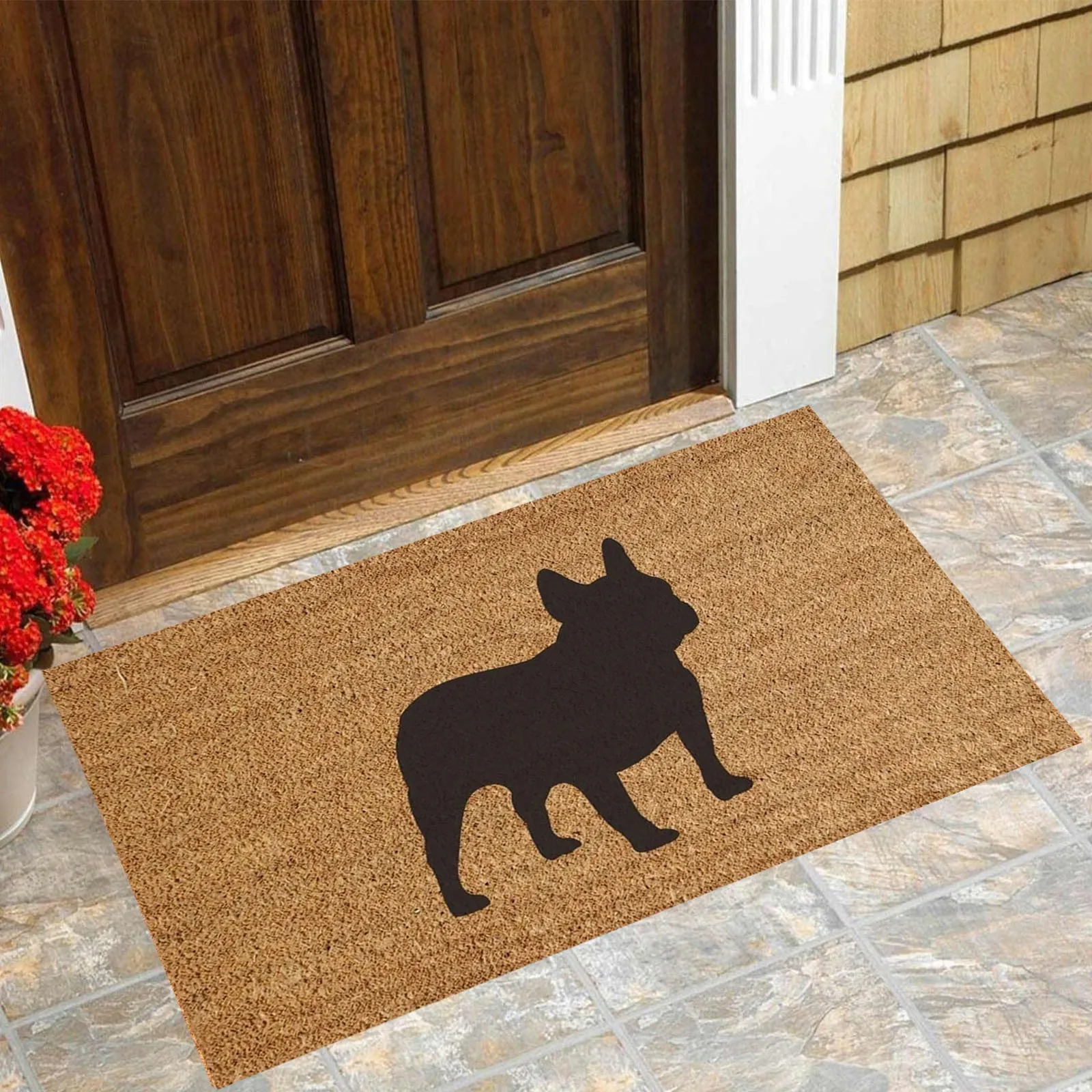 Rugs Furry Netted Throw Blanket French Bull Dog Doormat Frenchie Doormat Dog Lover Decor Multiple Sizes Large Doormat Non Slip