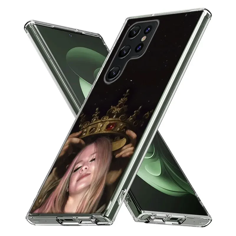 Piosenkarka Avril Lavigne okładka do Samsung Galaxy S21 S20 FE S23 S22 S24 Ultra etui na telefon S10 S10E S8 S9 Plus S7 Edge Clear Coque Lu