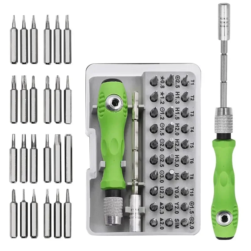 Hex Tools 32 in1 Mini Bits Screwdriver Precision IPad Hand Kit Magnetic Set Camera Hot Multitool Screwdriver Phone  Repair Star