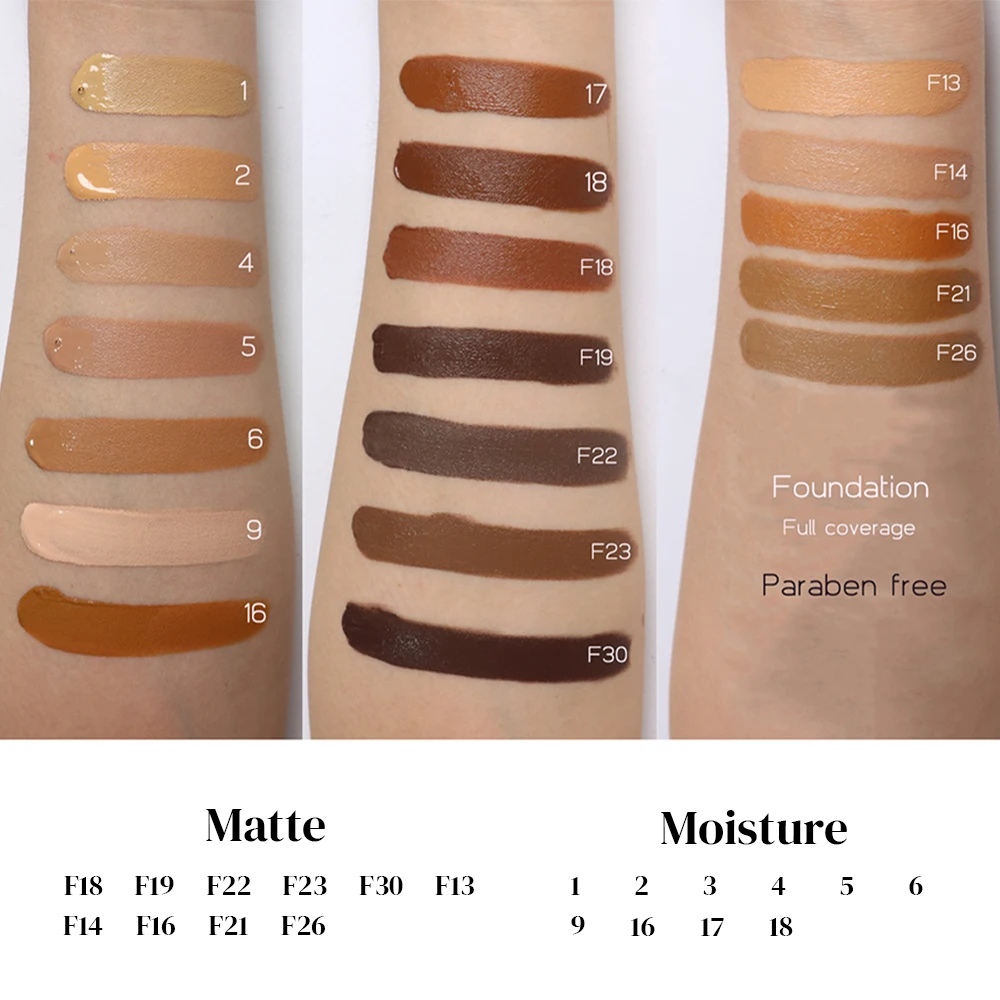 Bivanfe 30ml Makeup Foundation Base Mineral Touch Whitening Concealer Soft Matte Oil-Control Hot Deals Waterproof Make Up Tools