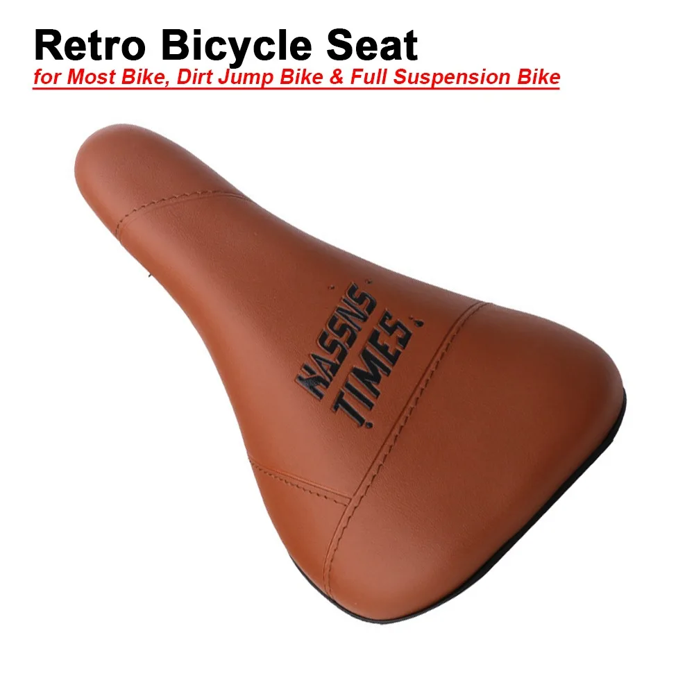 

Противоударное прочное удобное седло для велосипеда для прыжков по грязи и винтажных аксессуаров для велосипеда, подушка для сиденья велосипеда