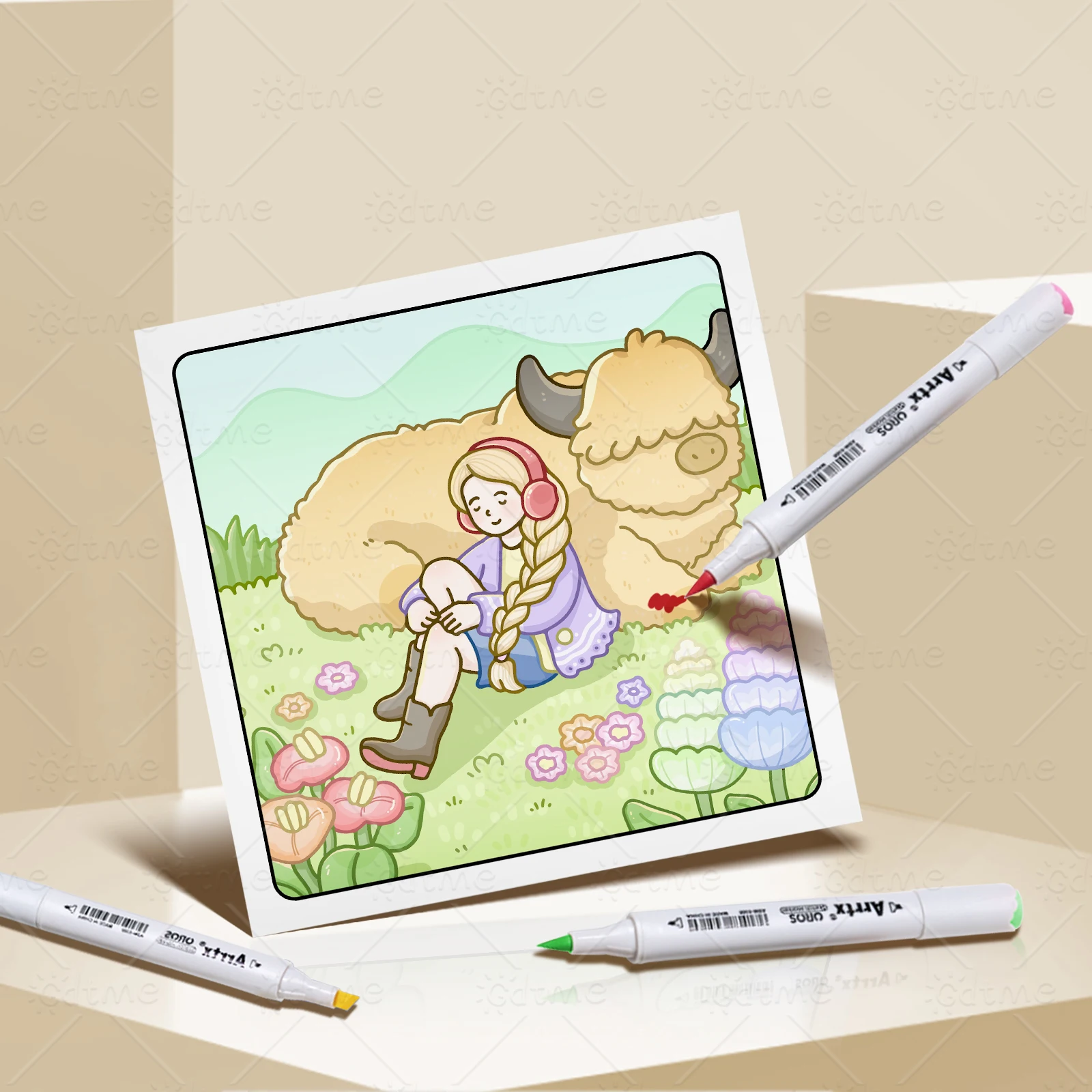 CHILL MOMENTS Bold-easy Patterns Coloring Book for Adults Cute Drawing Book Perfect Gift for Party and Birthday