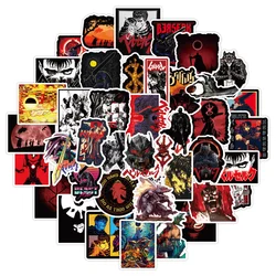 50PCS Guts Japanese Anime Berserk Graffiti Sticker for Luggage Laptop Skateboard Motorcycle Notebook Sticker