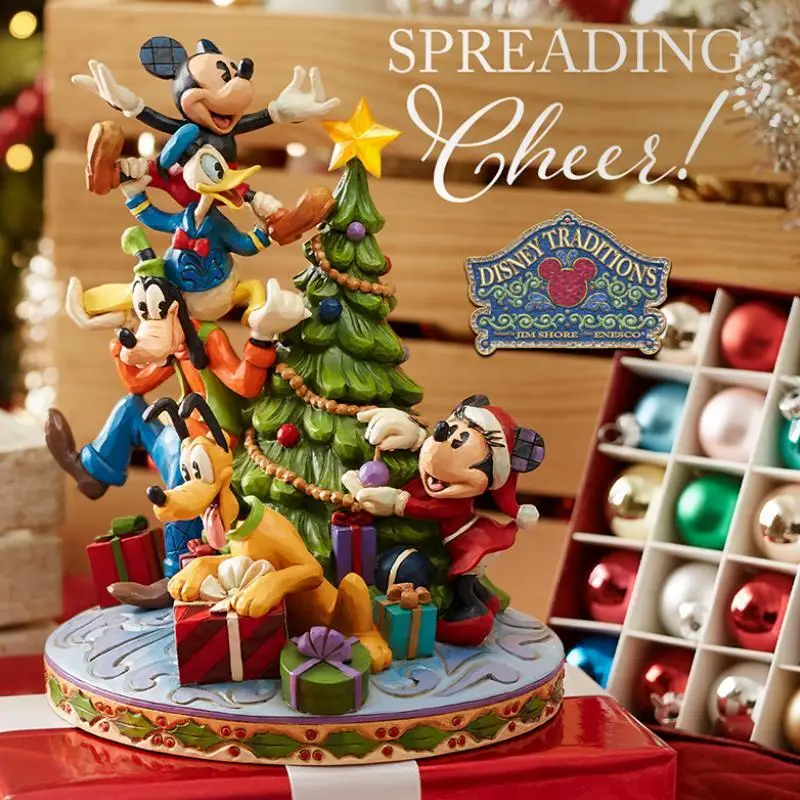 Disney Lights Up Mickey And Friends Christmas Tree Original Decorations With Authentic Handmade New Year Gift