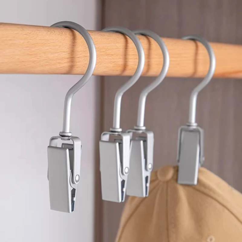 

360 ° Вращающиеся крючки для одежды из алюминиевого сплава, без сверления, с прочным креплением, для шляп и пальто, многофункциональный органайзер для дома, крючок для полотенец в ванную