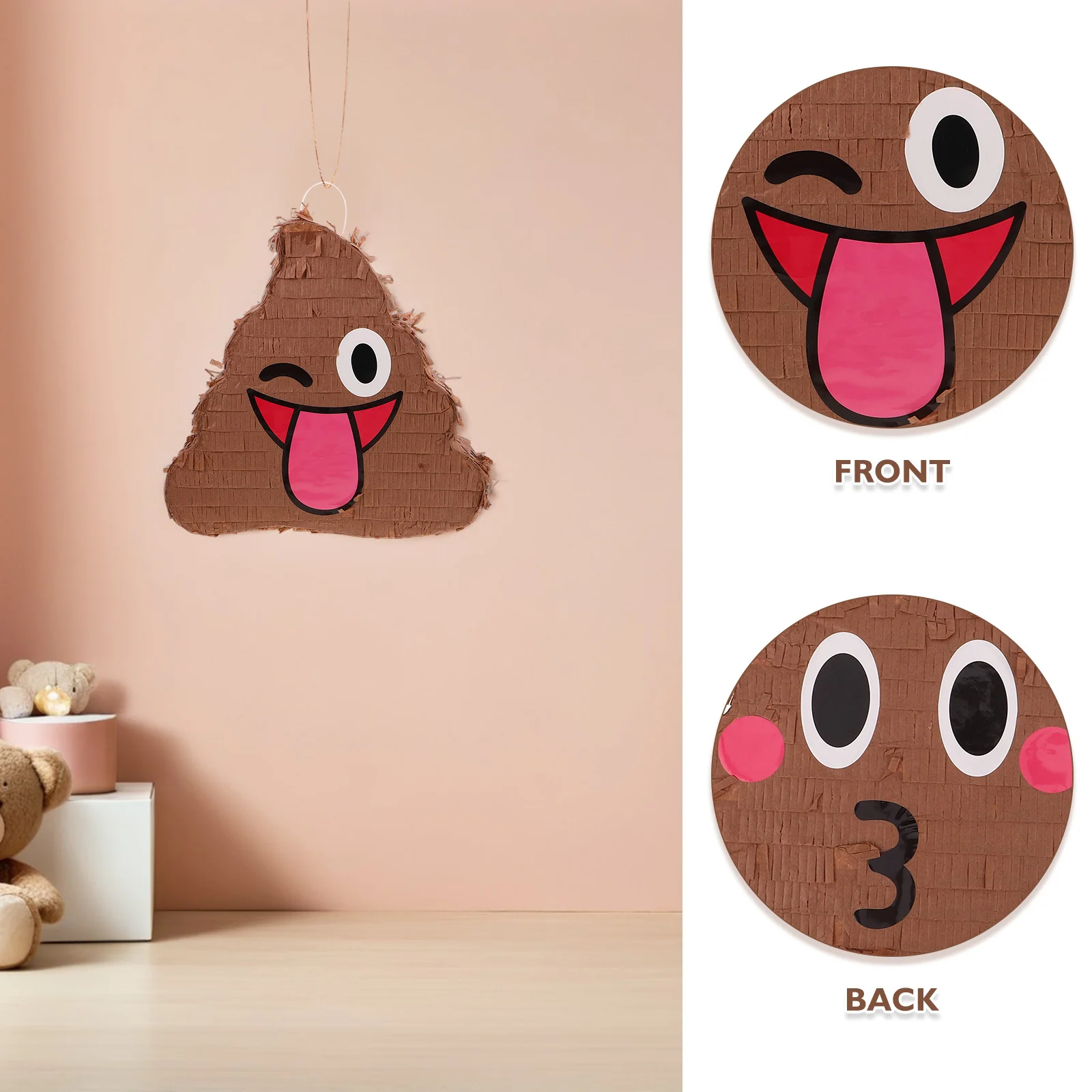 1 مجموعة أنبوب بيناتا لعبة حفلة عيد ميلاد زينة النثار المزحة لوازم أنبوب مضحك الكمامة بيناتا مع عصا