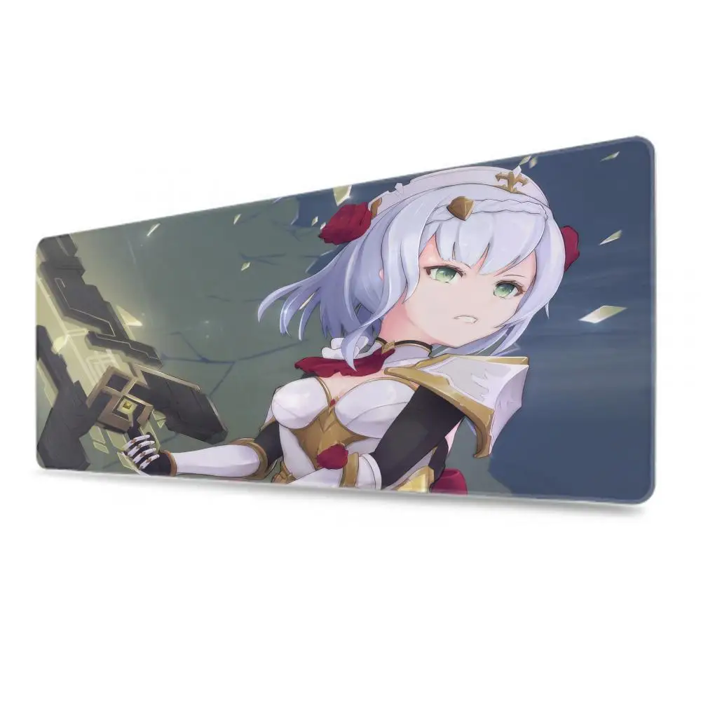 Genshin Impact Noelle-Grand tapis de souris de jeu, sous-souris d'ordinateur, PC Gamer, ordinateur portable, bureau, clavier, polymères, tapis de bureau