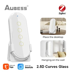 Tuya ZigBee Smart Scene telecomando Smart Home 2.5D vetro temperato Smart Scene Switch Touch telecomando tramite Gateway ZigBee