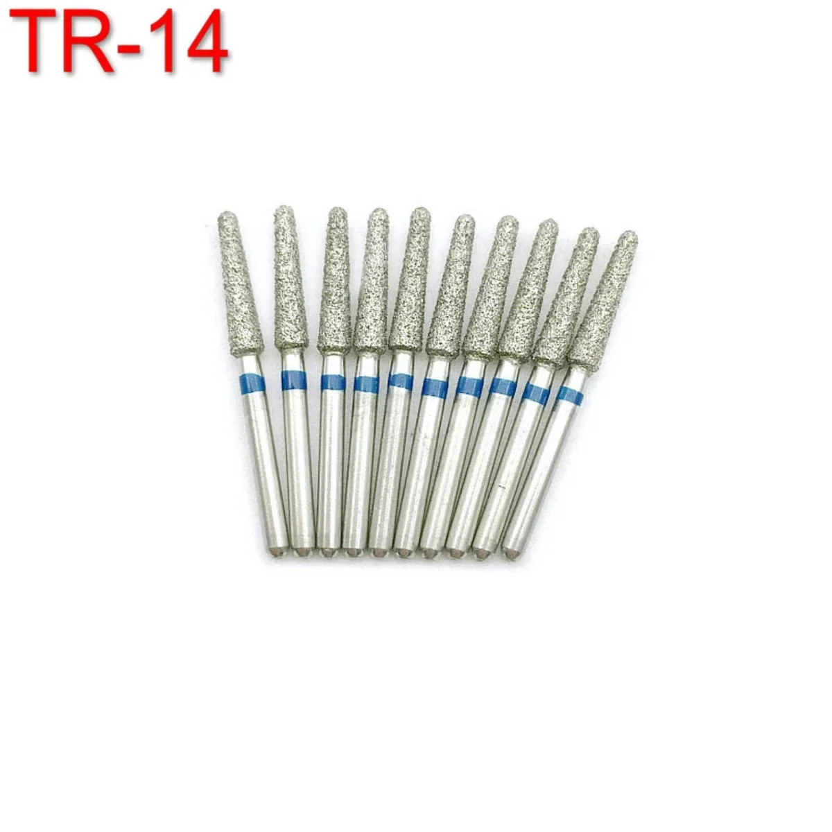 Dental Lab Diamond Burs Drill Polishing Smoothing Whitening for High Speed Handpiece TR-14 10pcs/box