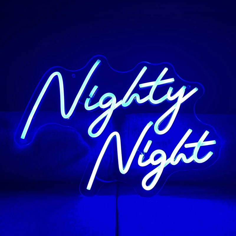 Ineonlife Nightly Night Neon Lights Led Luminous Signs Ornaments For Gaming Room Arcade BAR Vibe Reunion Bedroom Wall Decoration