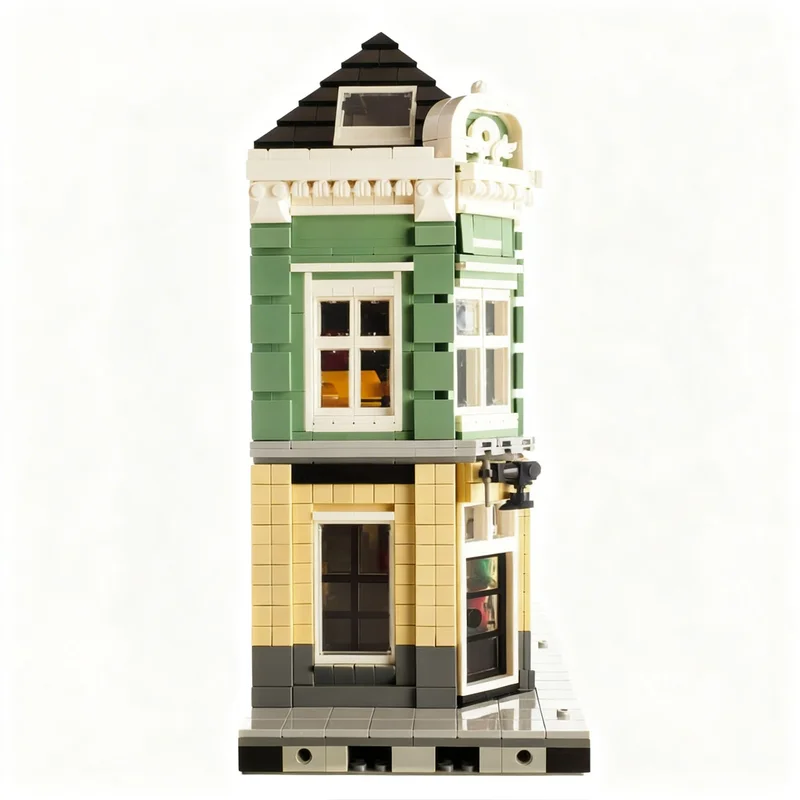 2108pcs MOC Fashion Store Modular Streetscape Model Building Blocks Architecture Brick Creative Idea Kids Christmas Gift Toy