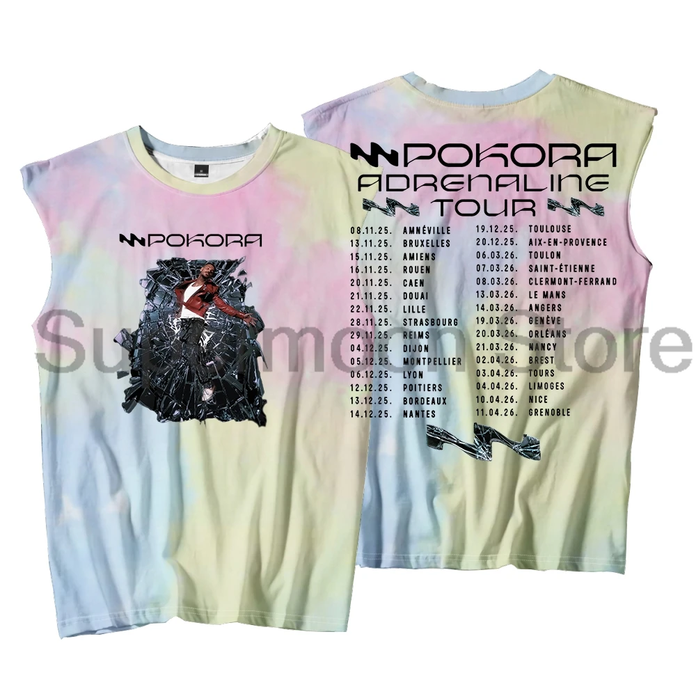 Matt Pokora Merch M Pokora Adrenaline Tour 2025 Tank Tops Unisex Sleeveless Vest Women Men Outdoor Streetwear Tops