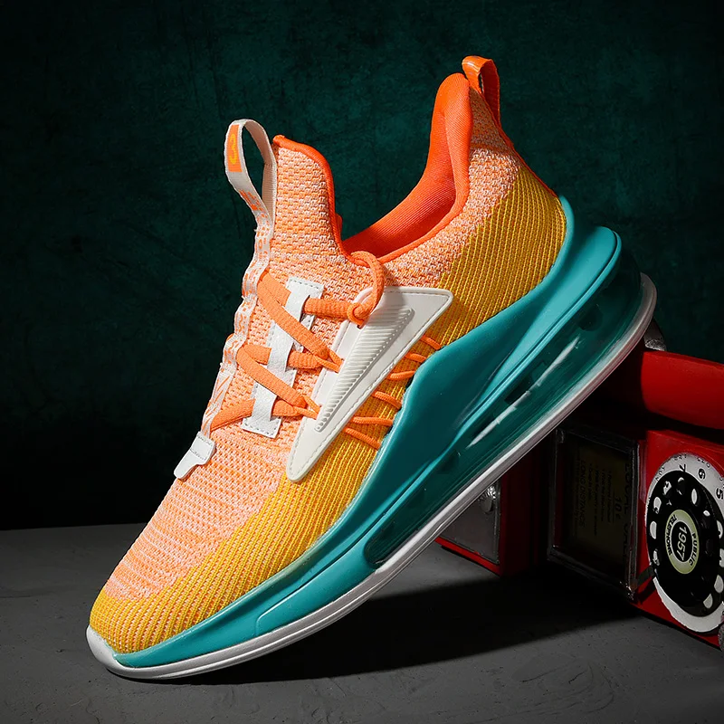 

Sneakers Man Cheap High-quality Sports Gym Jogging Shoes Mesh Breathable Lace-up Casual Tennis Shoes Cushion Sports Shoes