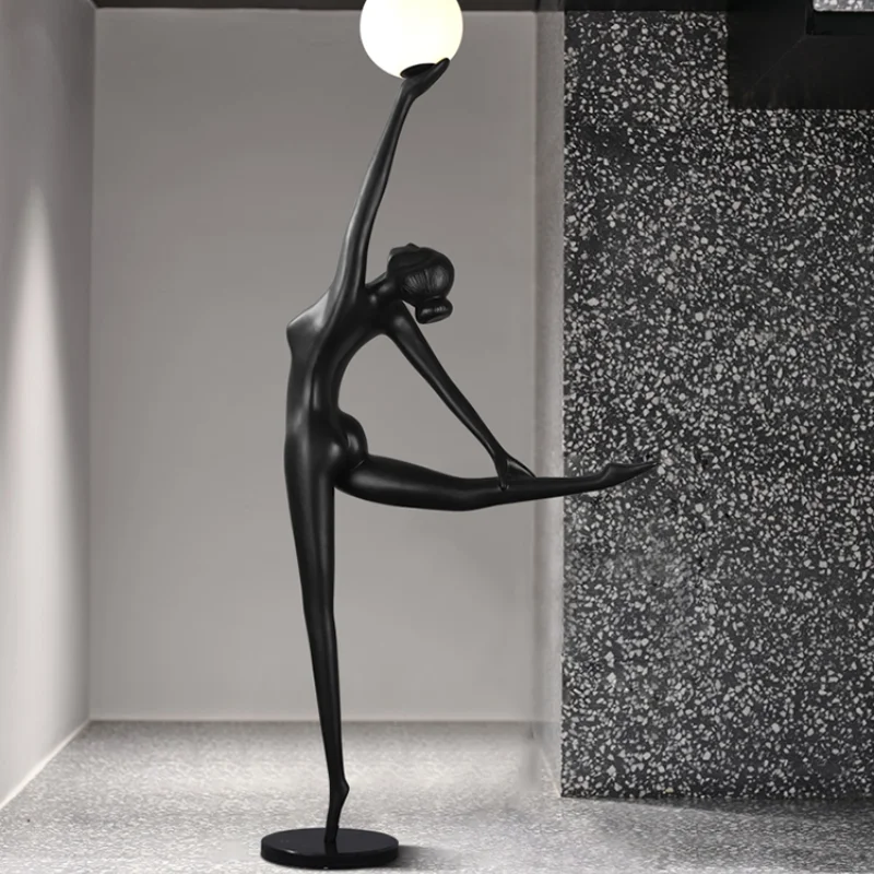 

Sculpture Abstract Floor Lamp Beauty Salon Sales Office Stairs Decoration Dance Muse Art Personality Ornament