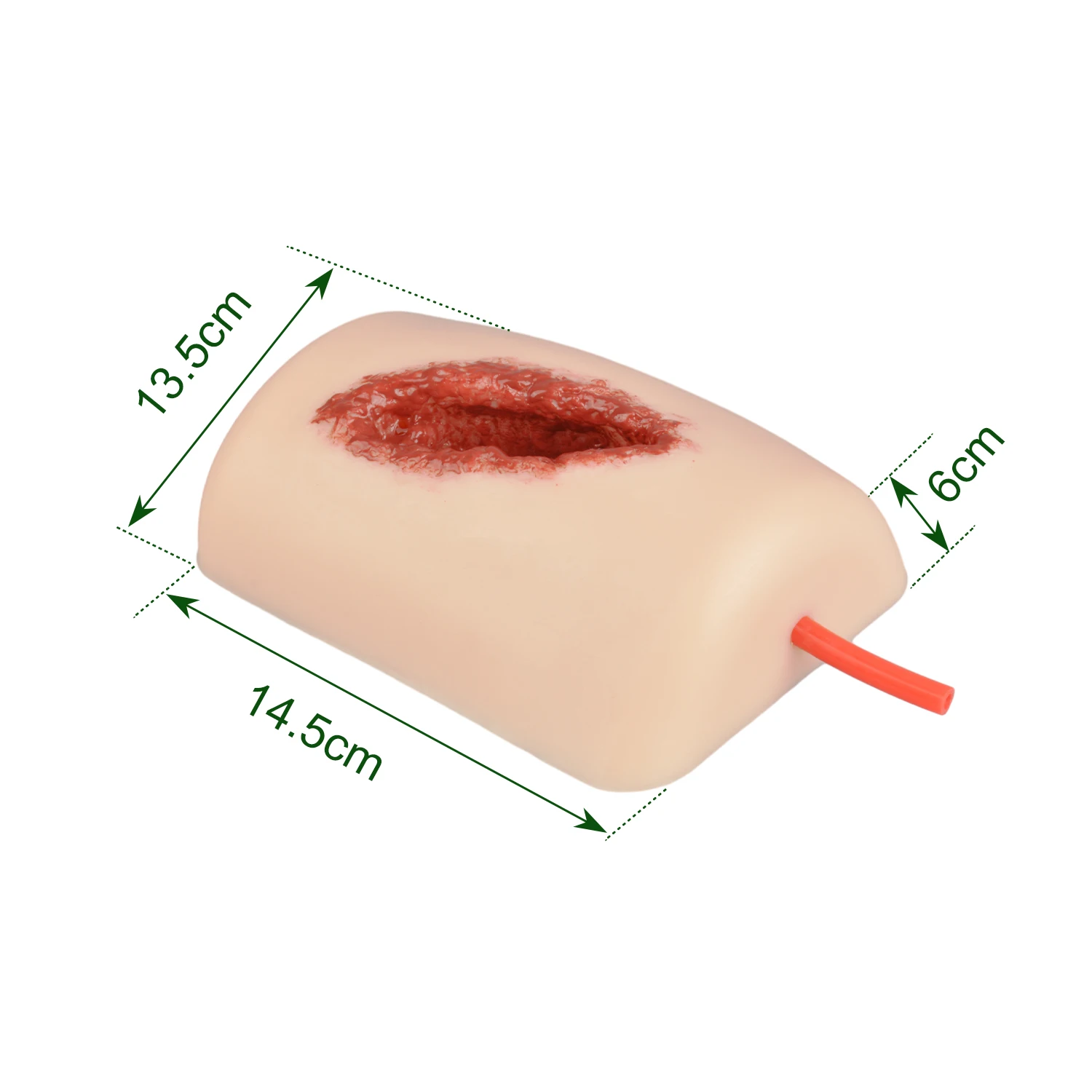 Delux-Entrenador de Control de sangrado de laceración de muslo, paquete de heridas, modelo de práctica médica táctica para el curso EMT/TCCC