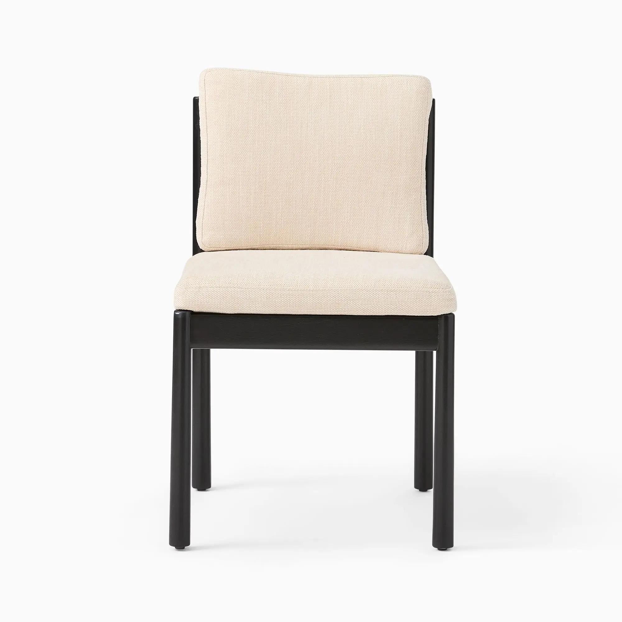 

Hot-Selling Nordic Style Solid Wood Dining Chair Soft Cushion Back Simple Exquisite Modern Design Comfortable Black Stool Legs