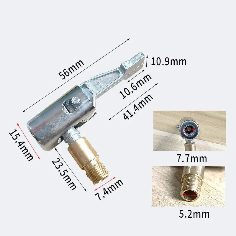 

New Sale Portable Inflatable Pump For Car Tire Air Chuck Compressor Tire Inflator Tire Chuck With Barb Connector For Hose Repair