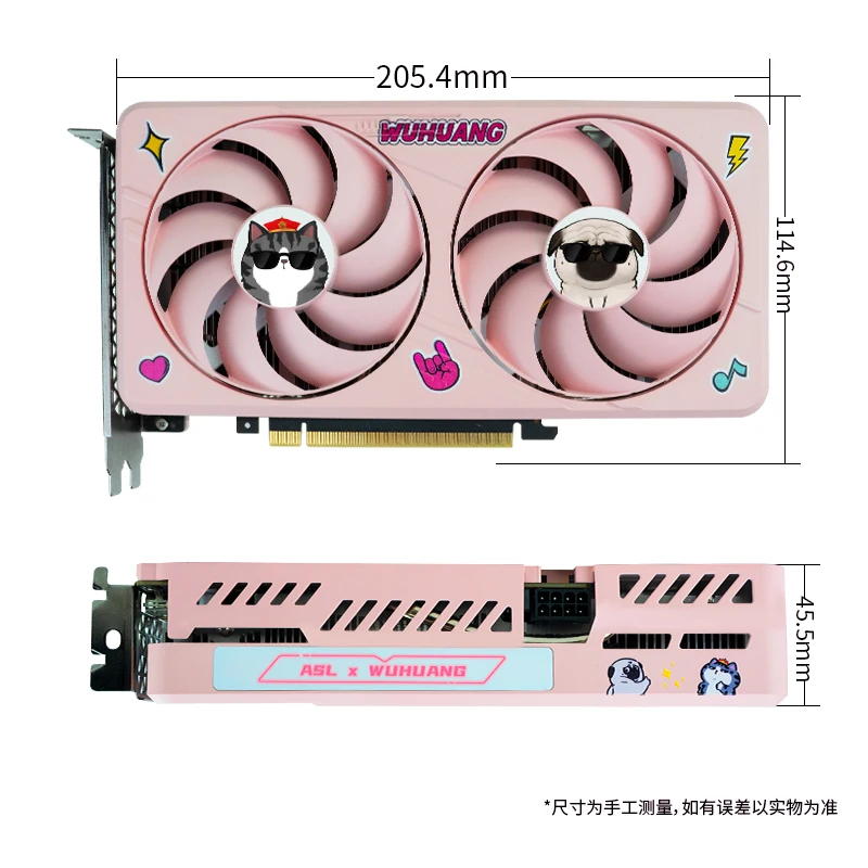 Imagem -03 - Colaboração Asl com Supremo Cat Nvidia Geforce Rtx 4060 8gb Gddr6 Pci-e 4.0 Brand Novidades Pink pc Gaming Placa Gráfica Placa de Vídeo