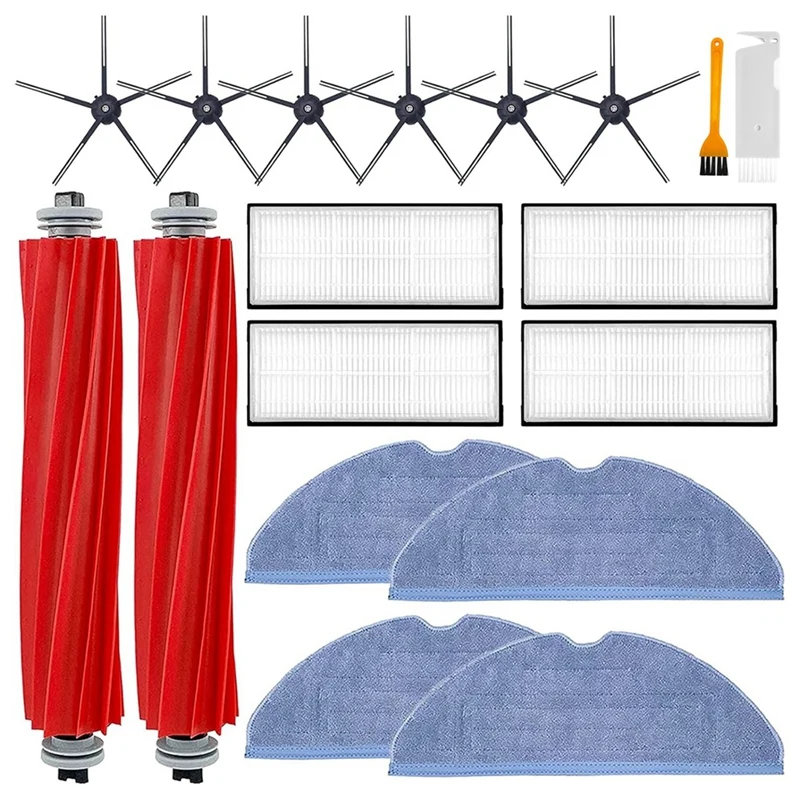 

A44F-For Roborock S7 S7+ S7 Maxv, S7 Maxv Plus T7S T7 Plus T7S Plus Robot Vacuum Roller Brush Filter Side Brush Mop Cloth