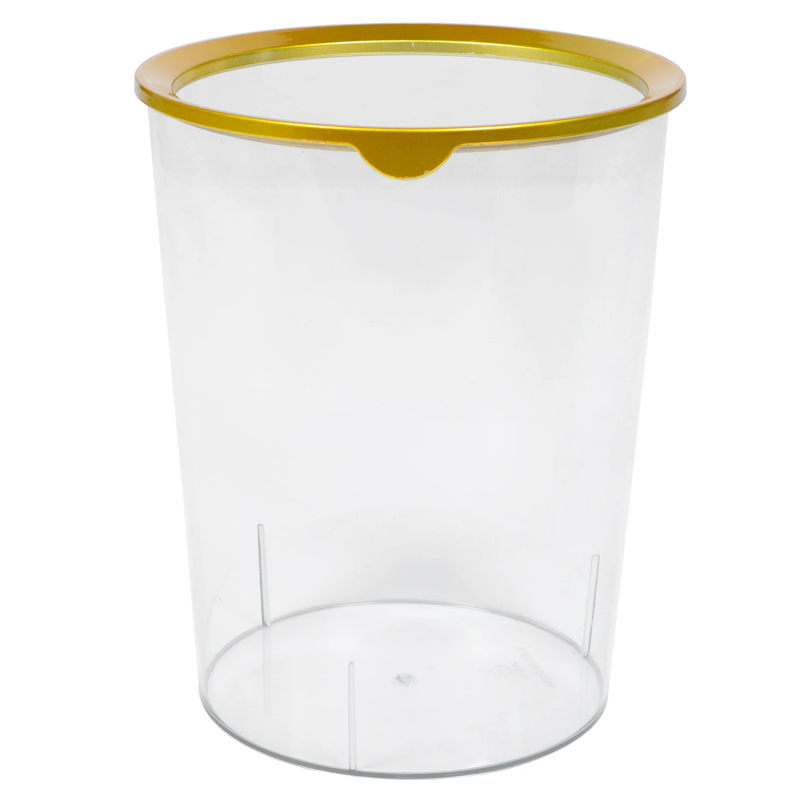 

Adorable Transparent Waste Container Simple Style Garbage Can Household Storage Bin Pet Trash Basket For Home Office Decoration