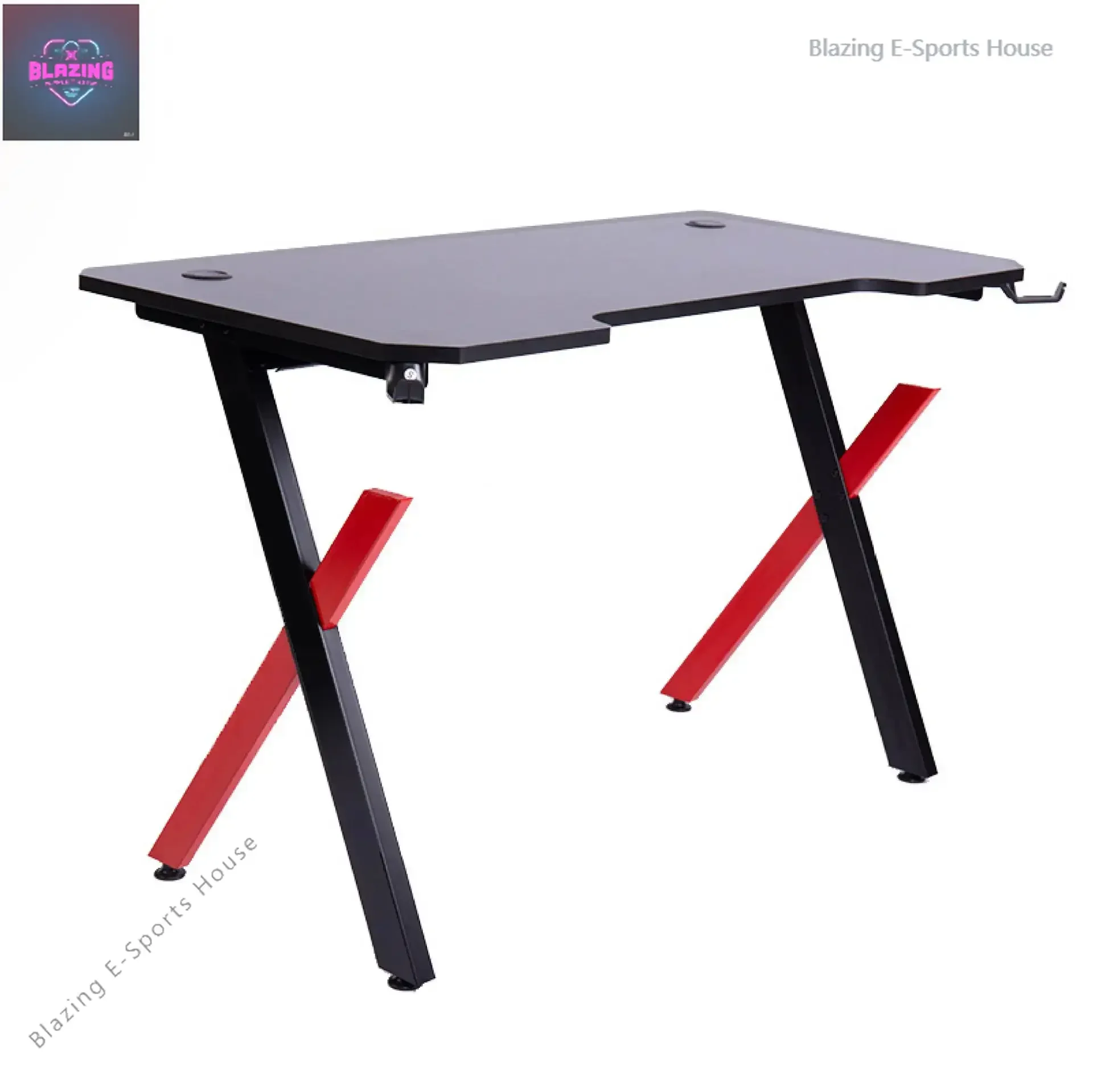 Gaming table ambient light computer table household large desktop stable and simple carbon fiber desktop computer table OEM