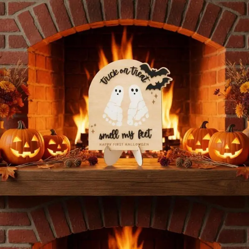 2025 New Raised-Letter Plaque for First Halloween Photo Displays