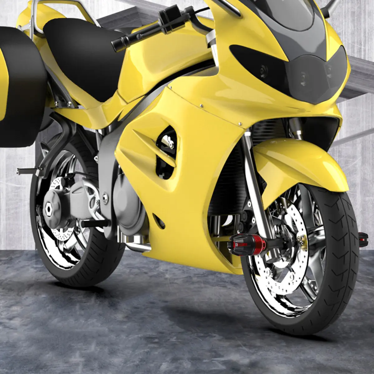 2Pcs Sturdy Motorbike Anti Drop Collision Cap Front Fork Slider Oxidation Colored Buffering Pad Corrosion Resistant Fork Cup