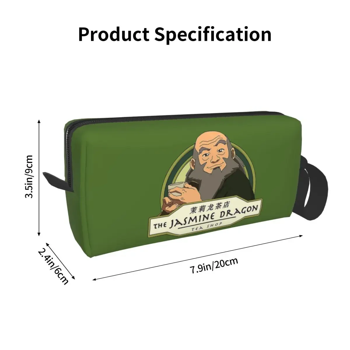 Iroh's Tea Shop From Avatar Makeup Bag Cosmetic OrganizerToiletry Cosmetic Bag for Women Beauty Travel Pencil Case