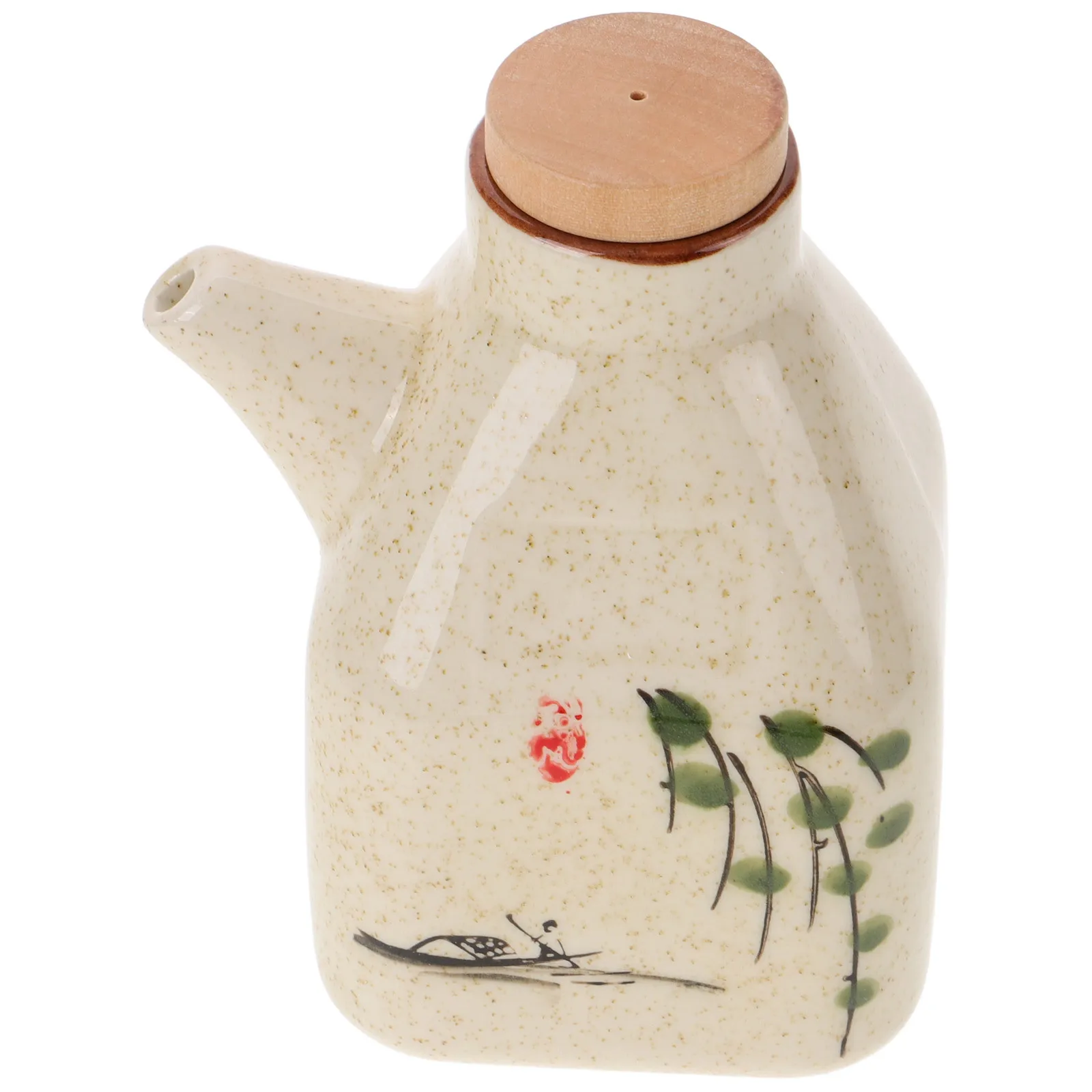 

Ceramic Vinegar Bottle Japanese Style Small Sauce Dispenser for Soy Sauce Oil Kitchen Supplies Ceramic Vinegar Dispenser